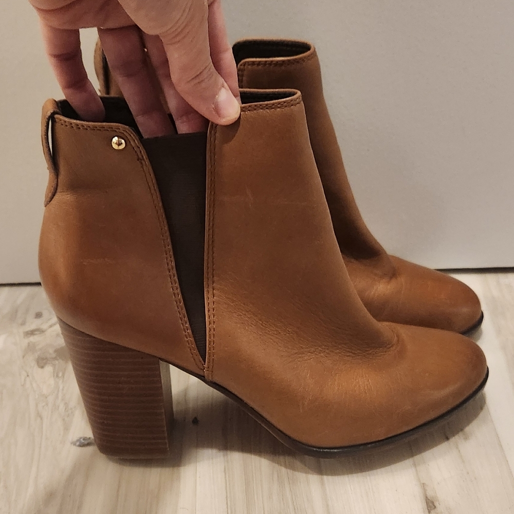 Aldo Brown Ankle High Heel Boots